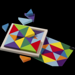 Ideenwelt Holzspiel Geometrie-Puzzle