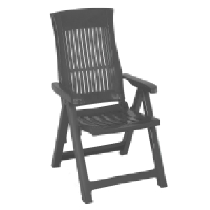 Klappstuhl - anthrazit - Kunststoff 31.00 €