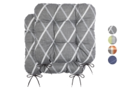 Livarno Home Stuhlkissen, aus recyceltem Material, 2er Set 6.99 €
