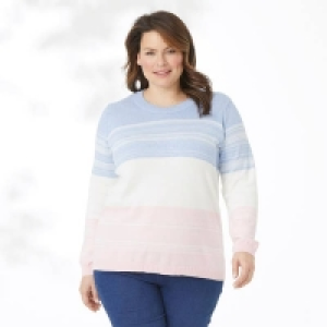 Damen-Pullover mit Streifendesign, große Größen 15.99 €