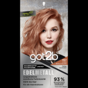 Schwarzkopf Got2b Dauerhafte Haarfarbe Edelmetall M97 Coral Metallic Blond