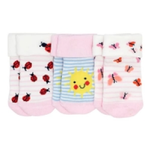 Baby-Mädchen-Frottee-Socken, 3er Pack 3.99 €