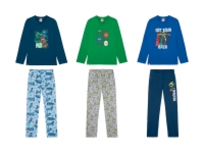 Lidl Lego LEGO Kinder Jungen Pyjama, aus reiner Baumwolle