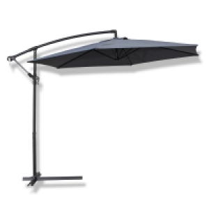 Gardiola Ampelschirm - grau - Durchmesser 300 cm