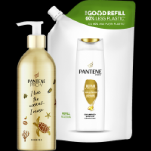 Pantene Pro V Haarshampoo Alu-Spender/Nachfüllpack Set