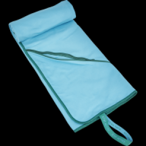 Ideenwelt Fitness-Handtuch mit Tasche blau/grün