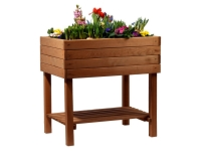 dobar Hochbeet mit Ablage inkl. Pflanzfolie, braun 77.99 €