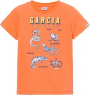 Garcia T-Shirt, Rundhals-Ausschnitt, Print, uni, für Jungen