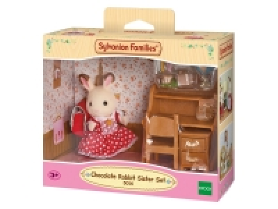 Sylvanian Families »Schokoladenhasen Schwester mit Schreibtisch«