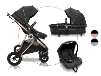 BabyGO 3in1 Buggy «Halime AIR Pram», mit Babywanne, Sportsitz und Bab 345.11 €