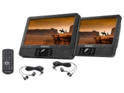 Lidl Silvercrest® SILVERCREST® Portabler DVD Player mit 2 x 9 Bildschirmen SPDVD 1A1