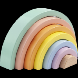 Holz Stapelspiel Regenbogen pastell 9.99 €