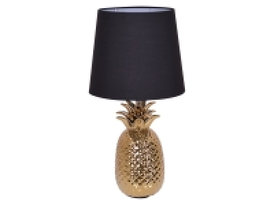 näve Keramik-Tischleuchte »Ananas«, mit einem goldenen Keramik-Fuß