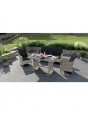 Dining-Lounge »Wales«, 5 Sitzplätze, Aluminium/Polyrattan, inkl. Aufla 1,079.10 €