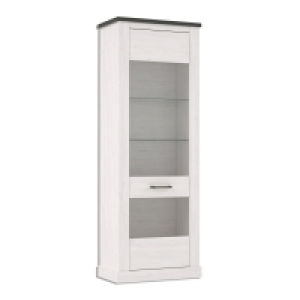 Roller  Vitrine - Pinie weiß - Touchwood - 211 cm hoch