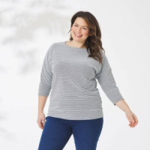 Damen-Sweatshirt mit Ringelmuster, große Größen 8.99 €