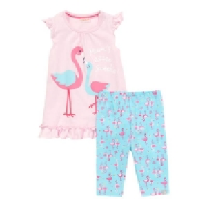 Baby-Mädchen-Set mit Flamingo-Muster, 2-teilig 4.19 €
