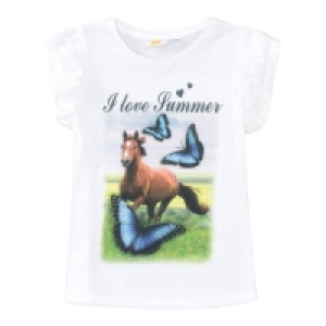 Mädchen-T-Shirt mit Pferde-Frontaufdruck 4.19 €