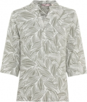 adagio Tunika, 3/4 Ärmel, Split-Neck, Leinen, für Damen