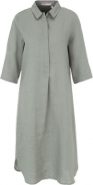 adagio Leinenkleid, 3/4-Arm, Blusenkragen, für Damen