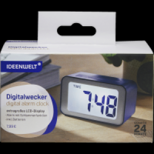 Rossmann Ideenwelt Digitalwecker blau