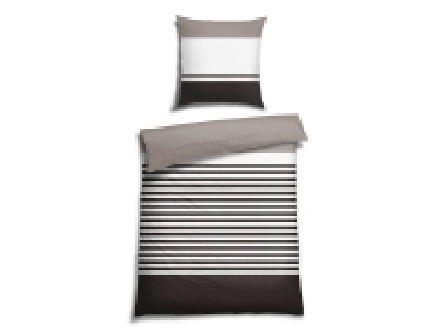 Balette Mako-Satin Bettwäsche Stripes grau
