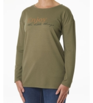 Kik Janina Langarmshirt Vokuhila-Saum