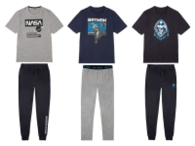 Herren Pyjama, aus weicher Single-Jersey-Qualität, mit Print 11.99 €