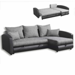 Ecksofa - anthrazit-grau - mit Liegefunktion