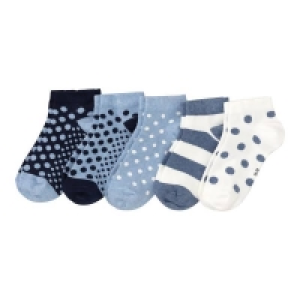 Damen-Sneaker-Socken mit Punkte-Muster, 5er-Pack 6.39 €