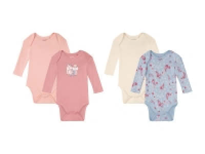 LUPILU® Baby Mädchen Bodies, 2 Stück, aus reiner Bio-Baumwolle 3.99 €