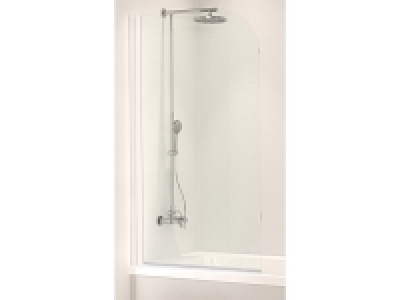 Schulte Badewannenfaltwand 1-teilig, Einfach ohne Bohren 1400 x 800 mm