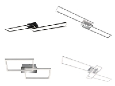 Briloner CCT LED Design Deckenleuchte, Lichttemperatur + Helligkeit re