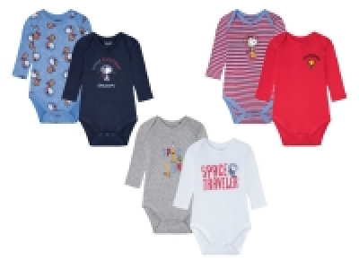 Lidl  Baby Jungen Bodies, 2 Stück, mit Bio-Baumwolle