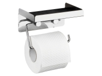 Wenko Toilettenpapierhalter, mit Oberablage, doppelseitiges Klebeband,