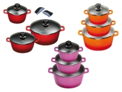 KING Kochtopf-Set, 3-teilig, Keramikbeschichtung, Dampfablass im Decke