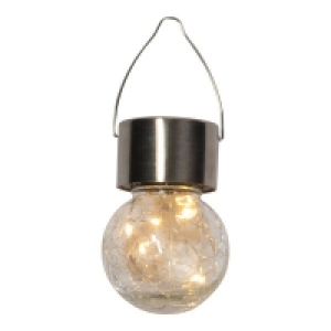 Solar-Glaskugel zum Aufhängen, ca. 6x13cm 3.14 €