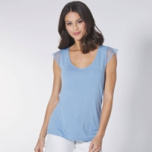 Damen-Top mit Spitzenärmeln 5.09 €