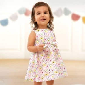 Baby-Mädchen-Kleid mit Blumenmuster 5.09 €