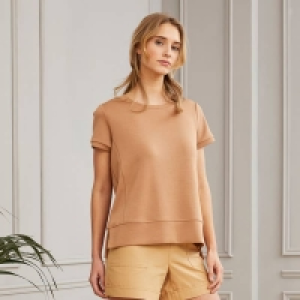 NKD  Damen-T-Shirt mit Vokuhilasaum