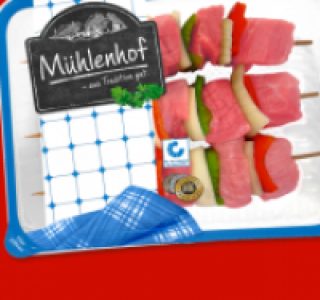 MÜHLENHOF Frische Schweine-Fleischspieße 3.99 €