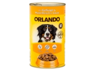 ORLANDO Hundevollnahrung Muskelfleisch + Geflügel, 6x 1240g