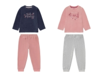 LUPILU® Kleinkinder Mädchen Pyjama, aus kuschelig weicher Nicki-Qualit 5.99 €