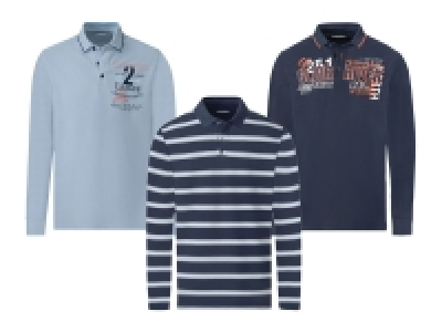 LIVERGY® Herren Langarm-Poloshirt Pikee, leger geschnitten