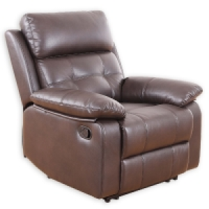 TV-Sessel - dunkelbraun - Kunstleder - Relaxfunktion
