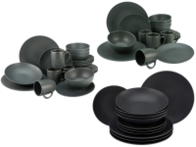 Creatable Steinzeug Geschirr matt schwarz 49.99 €