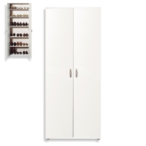 Schuhschrank - weiß - 2-türig - 70 cm breit