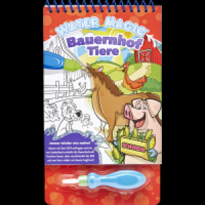 Ideenwelt Wassermalbuch Bauernhof Tiere