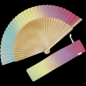 Ideenwelt Damenfächer Regenbogen