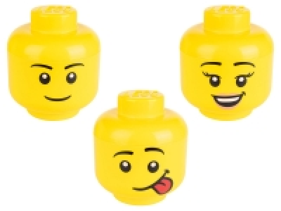 Aufbewahrungsbox in Legokopf-Form, 2-teilig, stapelbar 9.99 €